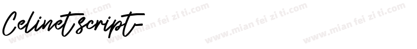 Celinet script字体转换